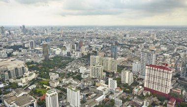 Üstten Görünüm şehir, Bangkok, Tayland