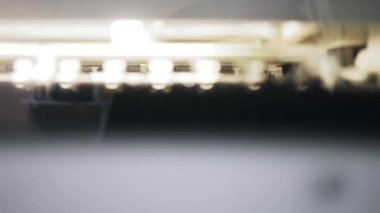 Tipografi makinenin çalışma içinde yakın çekim