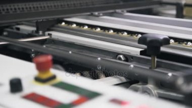 Endüstriyel yazıcı baskı tesisi yakın çekim