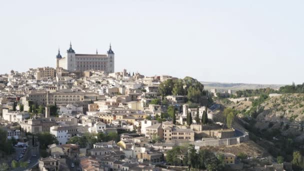 Toledo panorama, spanien — Stockvideo