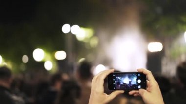 Toledo, İspanya'da bir festival filme bir kadının el