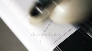 Printin bir planı, üstten görünüm çizici