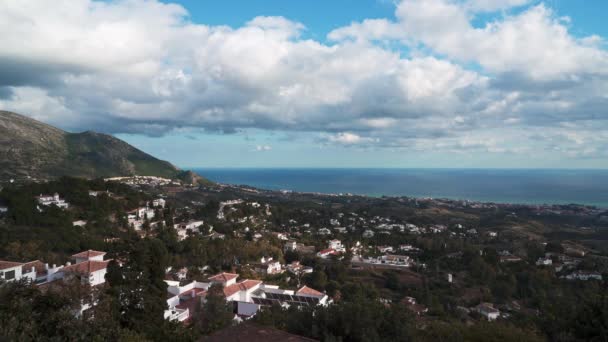 Beyaz Endülüs Köyü mijas pueblo. İl malaga, İspanya — Stok video