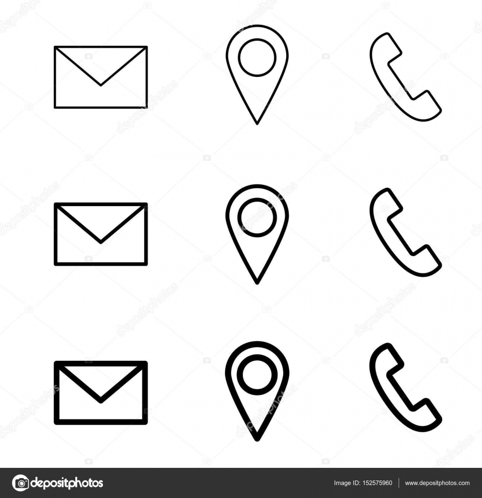L nea De Contacto Iconos Web Correo Tel fono Y Ubicaci n Stock Vector l-nea-de-contacto-iconos-web-correo-tel-fono-y-ubicaci-n-stock-vector