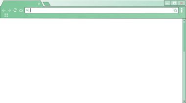 Şablon boş Internet tarayıcı penceresi. Boş bilgisayar ekranı