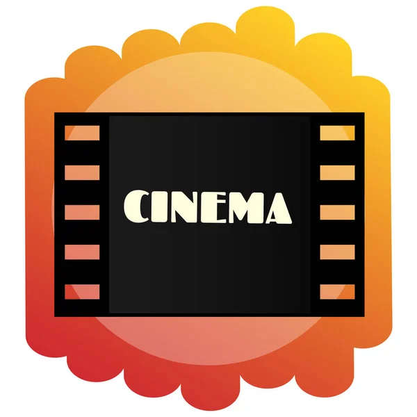 Icono del cine. Cinematografía y películas . — Vector de stock