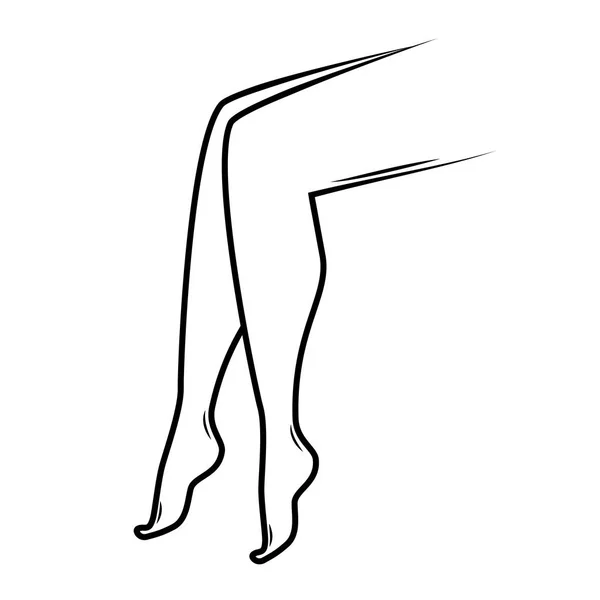 Logotyp för ben eller fötter för ortopedi. kosmetologi förfarande Laser epilering för Ipl fooot — Stock vektor