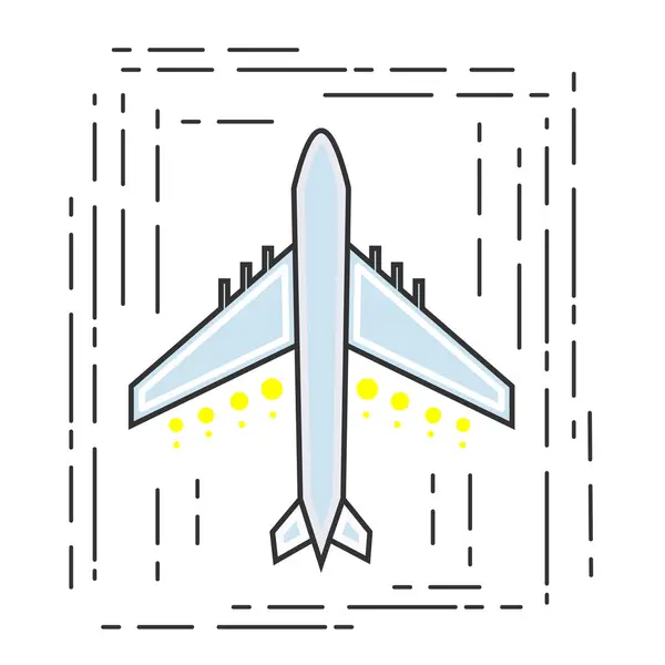 Icon aircraft. Symbol airline or travel company — Stock Vector