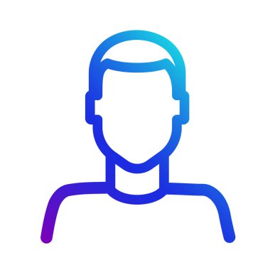 Hesap kullanıcı simgesi. Bir adam silüeti işareti