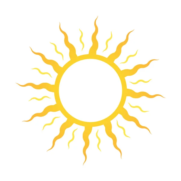 Ikonra vagy a logó nap, a napozóteraszon vagy a napozó kozmetikumok. — Stock Vector