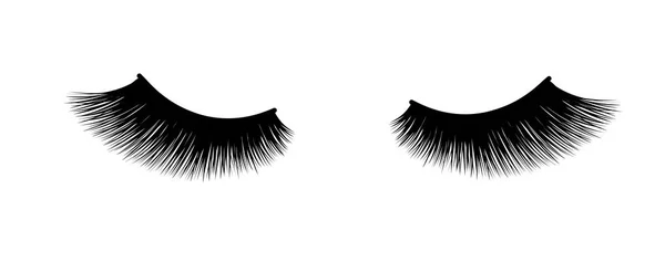 Wimpernverlängerung. ein schönes Make-up. dicke unscharfe Flimmerhärchen. Mascara für Volumen und Länge. — Stockvektor