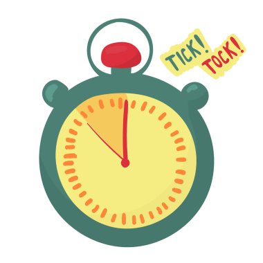 timer indicates the time is running out. last minute. arrows make tick tock. stopwatch clipart