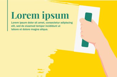 Konut onarımı sırasında duvarların sıva ve çürütülmesi.