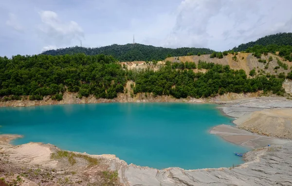 Die Schönheit Des Blauen Sees Tropischen Land — Stockfoto