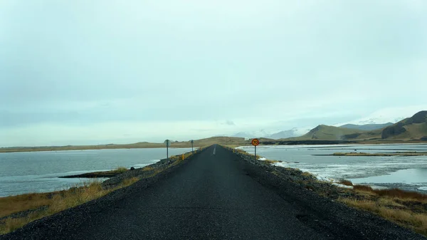 Порожній Дорогу Знаменитий Ісландії Мкад — стокове фото