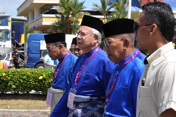 马来西亚 4月28日 Mohd 纳吉布在提名日在2018年4月28日在北干 马来西亚 他于4月7日解散议会 进行第十四次大选 — 图库照片