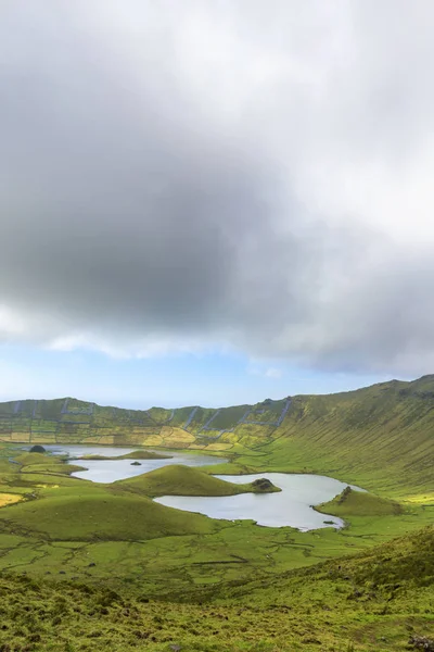 Lakes Bottom Corvo Caldera Island Corvo Azores Portugal — Stock Photo, Image