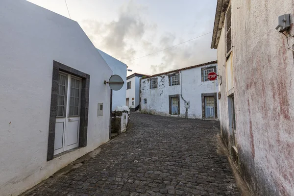 La belleza de las calles Corvo Island — Foto de Stock