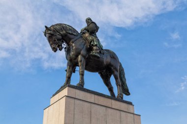 Prag, Çek Cumhuriyeti - 2 Eylül 2016 'da Çek Cumhuriyeti' nin Prag kentindeki Trocnov kenti John Zizka ve Kadeh heykeline bakıldı..