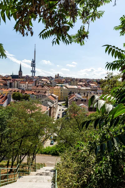 Passos Vitkov Parque Perto Torre Televisão Zizkov Praga República Checa — Fotografia de Stock