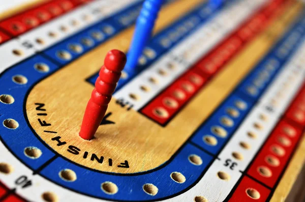 Cribbage Board Close Up — Foto Stock