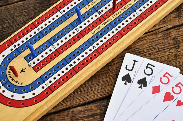 Cribbage Board Close Up — Foto Stock