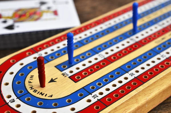 Cribbage Board Close Up — Foto Stock