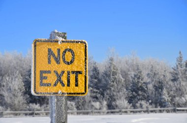 Hiçbir çıkış tabela