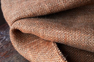 Katlanmış çuval bezi tuval