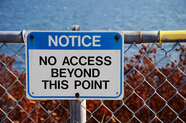 No Access Signage