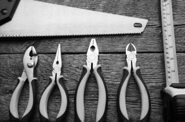 Tezgah ve pense arka plan