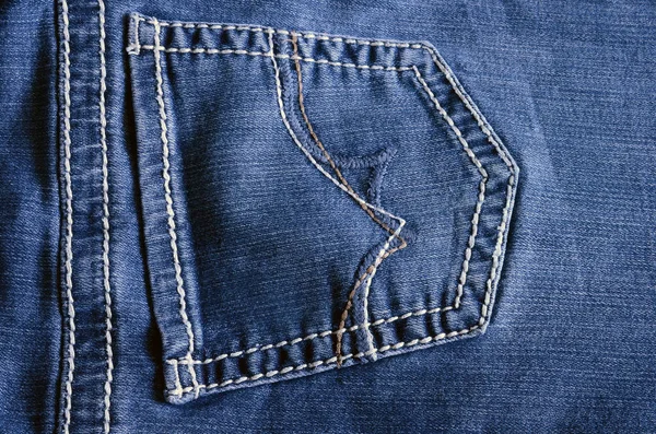 Blå Jean Pocket abstrakt — Stockfoto