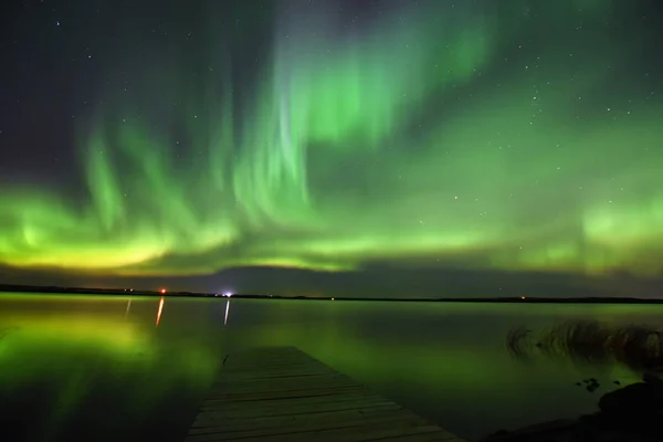 Brillanti aurore boreali — Foto Stock