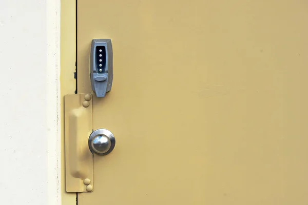 Brown Industrial Steel Door — Stock Photo, Image