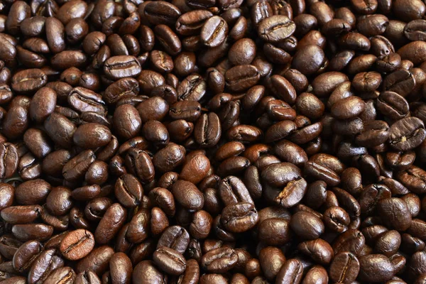 Kavrulmuş kahve çekirdekleri soyut bir görüntü. 