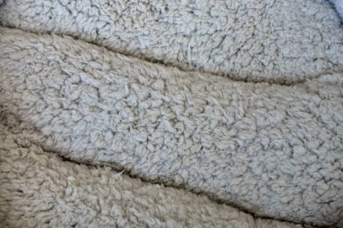 Eski yün liflerin soyut bir görüntüsü..