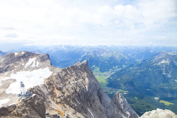 Vista de cima de Zugspitze Áustria — Fotografia de Stock