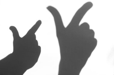 el beyaz arka plan yakın çekim gölgesi