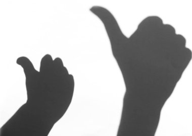 el beyaz arka plan yakın çekim gölgesi