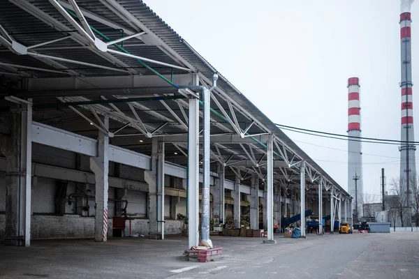 Waste processing plant View from the street — Stock Photo, Image