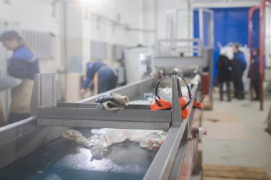 üretim hattı plastik atık facto işlenmesi için