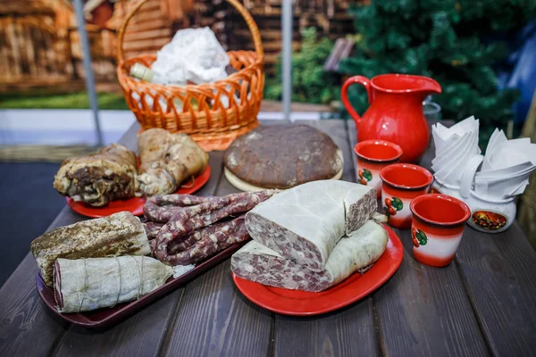 Cocina tradicional bielorrusa y ucraniana — Foto de Stock