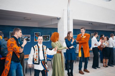 Minsk, Beyaz Rusya - 1 Mayıs 2017: Down sendromu dans çocuklarla 