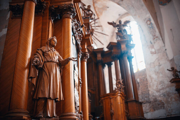 VILNIUS, LITHUANIA - January 6, 2018: Interiors and architectura