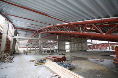 Tenis kortlarının inşaat sahası