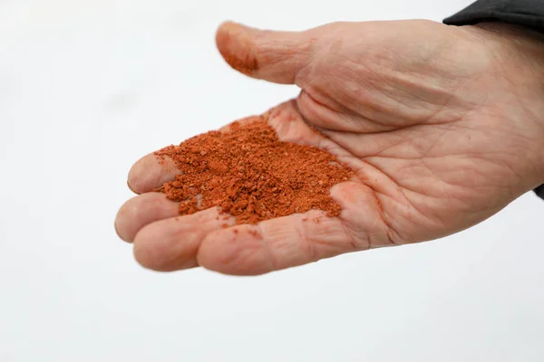 red gravel to cover hard tennis court