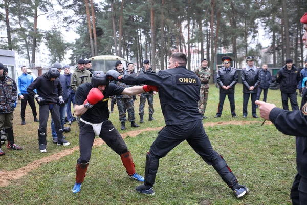 Мінськ, Білорусь - 1 Октобер, 2019: спецназ — стокове фото