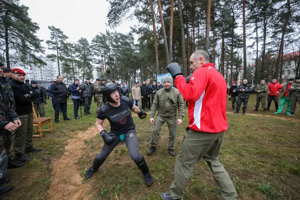 Minszk, Fehéroroszország - 2019. október 1.: Különleges erők elleni küzdelem — Stock Fotó