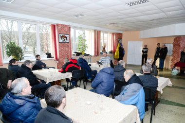MINSK, BELARUS - 25 Şubat 2020: Evsizler barınağı