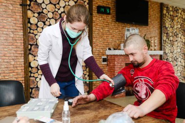 MINSK, BELARUS - 25 Şubat 2020: Evsizler barınağı